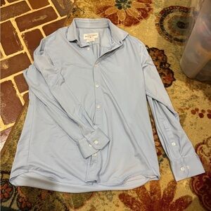 Mizzen+Main Sky Blue Casual Button Down Shirt